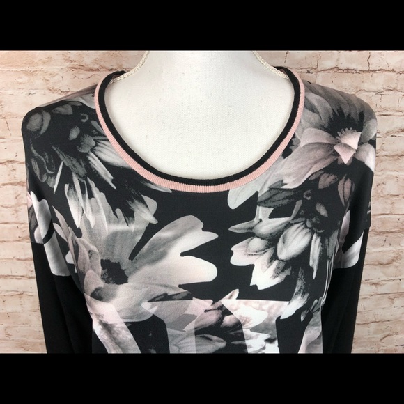 Gerry Weber Size 12 New York Floral Long Sleeve Top EUC - Picture 3 of 9